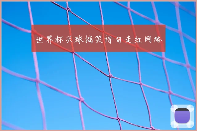 世界杯买球搞笑诗句走红网络