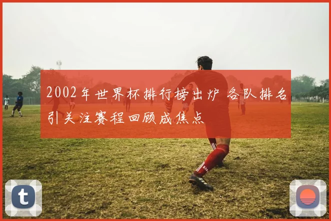 2002年世界杯排行榜出炉 各队排名引关注赛程回顾成焦点